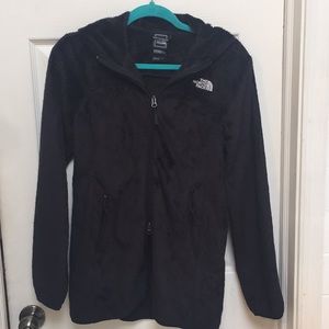 North Face woman’s size small plush zip jacket